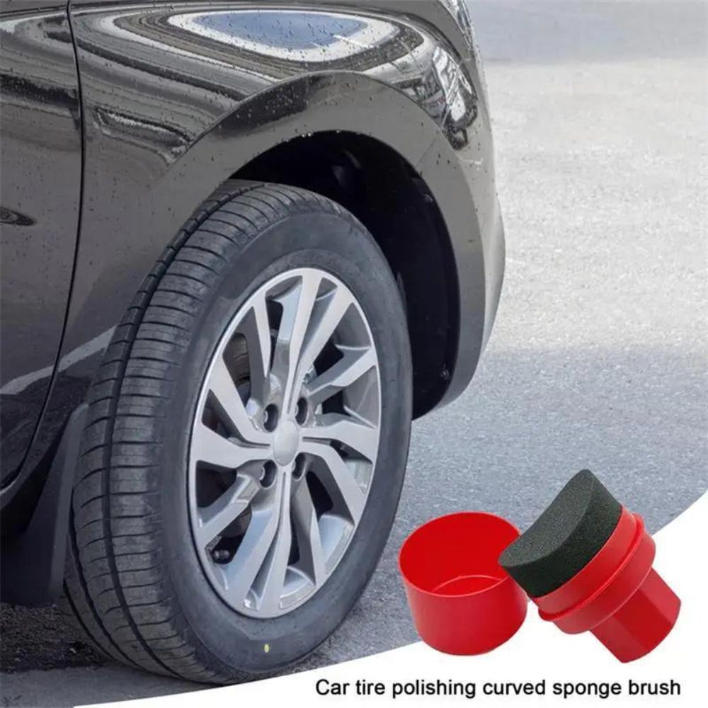 إسفنجة تلميع إطارات منحنية مع  - مراجعة Wax Applicator Pad وسعره